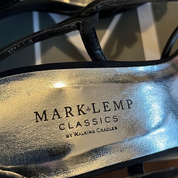 (#139)NWT ladies black heeled dress sandals by Mark & Lemp. Size 6 1/2 medium - Picture 6 of 9